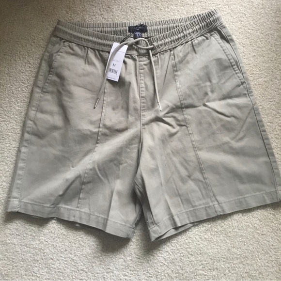 New Look Relaxed Fit Pull On Shorts Khaki Medium - Picture 2 of 3